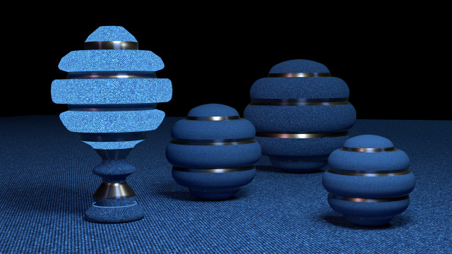 Blue vases blue carpet black free wallpaper for desktop - medium preview image