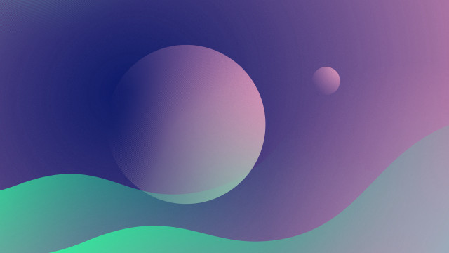 Purple green balls blue green free wallpaper for desktop - medium preview image