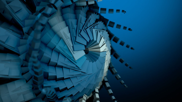 Large clock blue background abstract free wallpaper for desktop - medium preview image