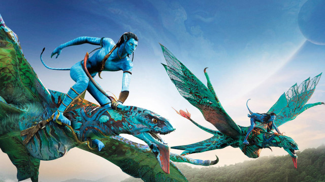 Woman riding blue dragon forest free wallpaper for desktop - medium preview image