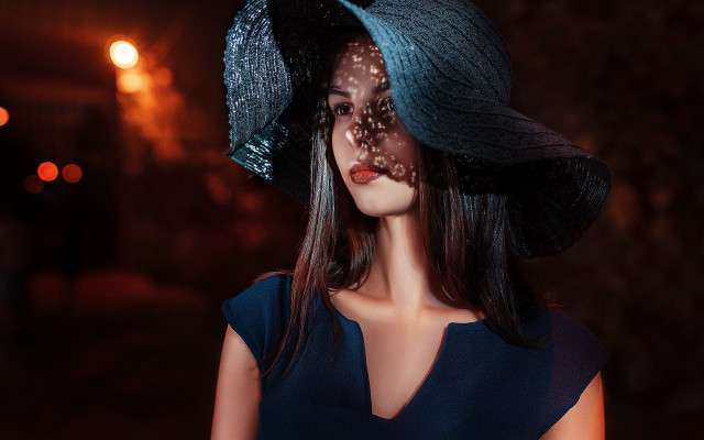 Woman star hat fashion 3d free wallpaper for desktop - medium preview image