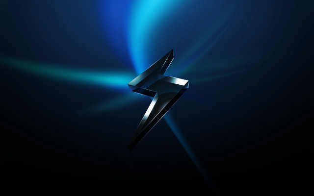 Blue cross lightning shock art free wallpaper for desktop - medium preview image