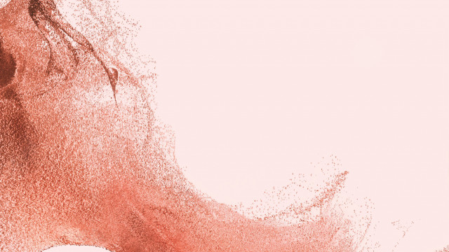 Woman blowing hair pink white free wallpaper for desktop - medium preview image