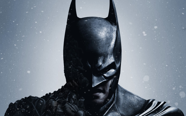 Batman snow hands on chest free wallpaper for desktop - medium preview image
