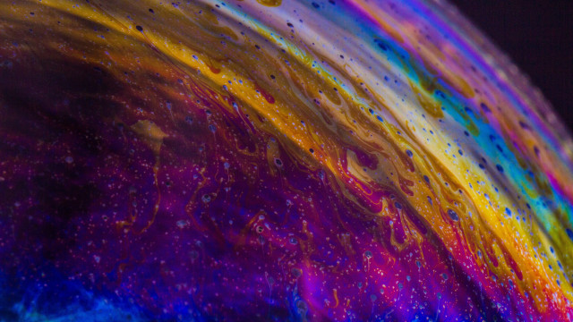 Colorful stripe microscopic swirly aurora free wallpaper for desktop - medium preview image