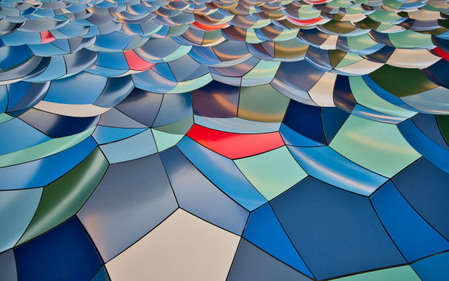 Colorful wall sky abstract geometry free wallpaper for desktop - medium preview image