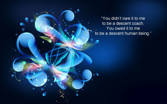 Blue background quote coach inspiration free wallpaper for desktop - medium preview image