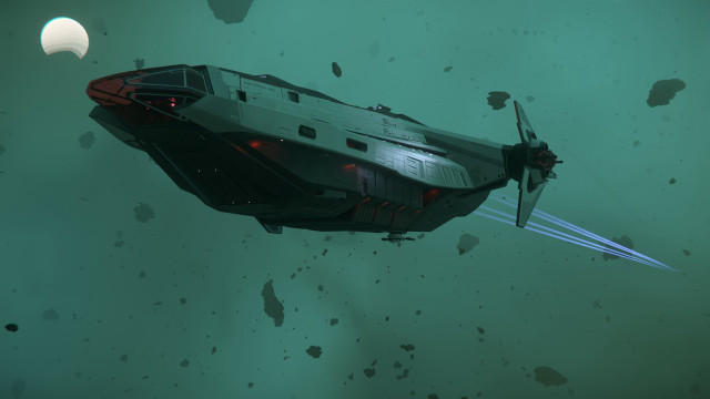 Sci fi fighter ship light free wallpaper for desktop - medium preview image