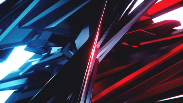 Red blue abstract 3d android free wallpaper for desktop - medium preview image