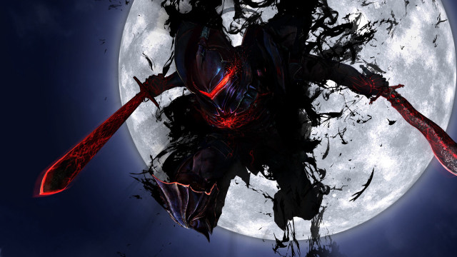 Demonic fullmoon bloodyclaws hunter mask free wallpaper for desktop - medium preview image