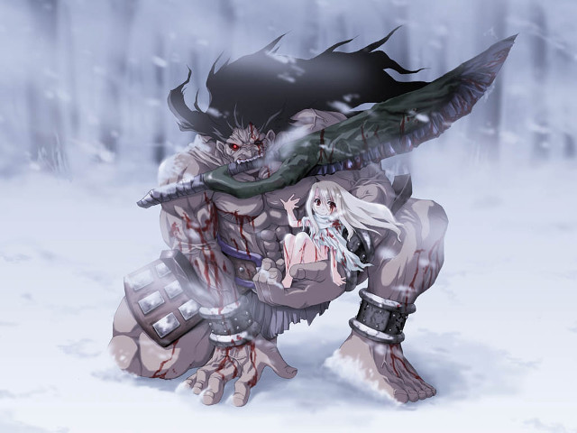 Cartoon demon character fantasy art free wallpaper for desktop - medium preview image