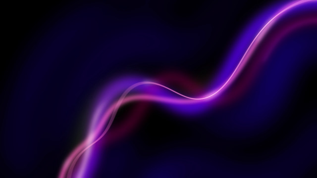 Purple pink wave abstract reflection free wallpaper for desktop - medium preview image