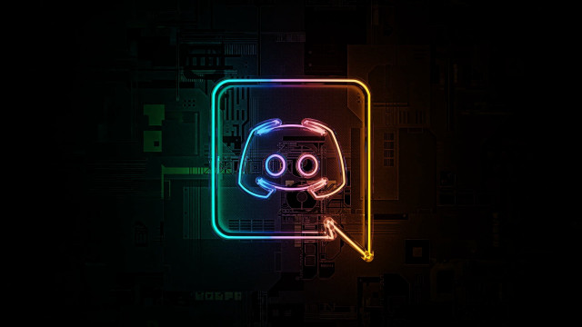 Neon face cyberpunk squares glowing free wallpaper for desktop - medium preview image