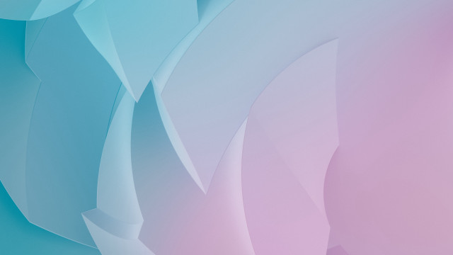 Blue pink abstract curved geometric free wallpaper for desktop - medium preview image