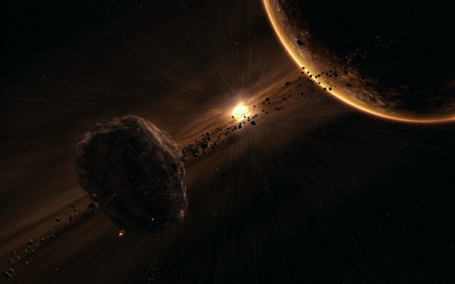 Space planet moon galaxy star free wallpaper for desktop - medium preview image