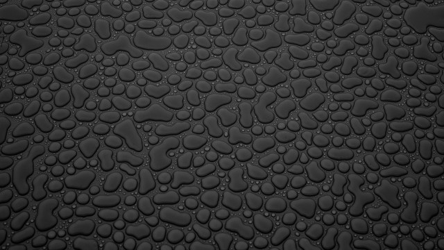 Black water drops photorealism fence free wallpaper for desktop - medium preview image