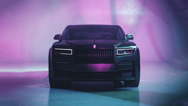 Black car purple light 3d free wallpaper for desktop - medium preview image