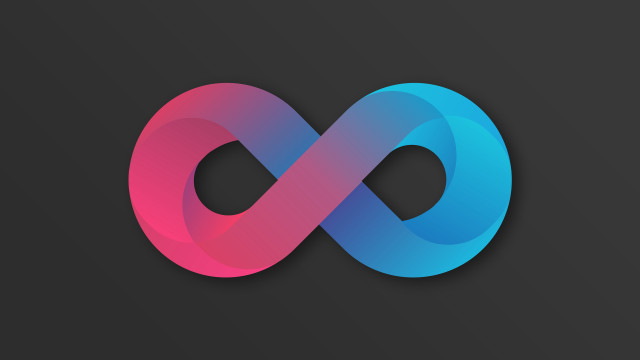 Blue pink vector 3d constructivism free wallpaper for desktop - medium preview image