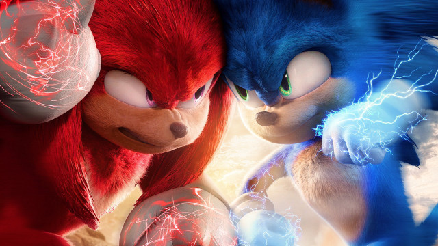 Sonic hedgehogs movie scene energy free wallpaper for desktop - medium preview image