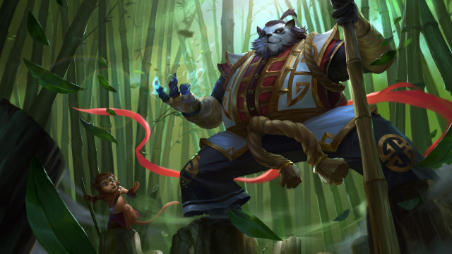 Jungle cat weapon bamboo forest free wallpaper for desktop - medium preview image