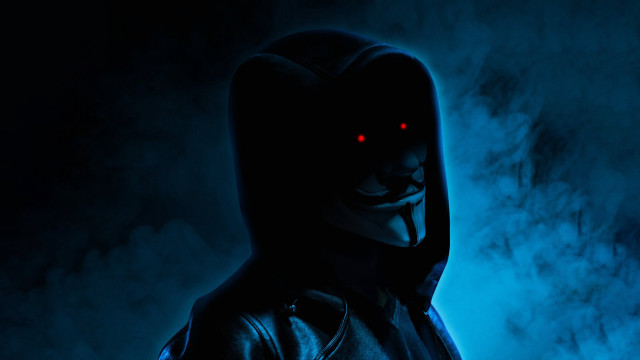 Man hooded jacket red light free wallpaper for desktop - medium preview image