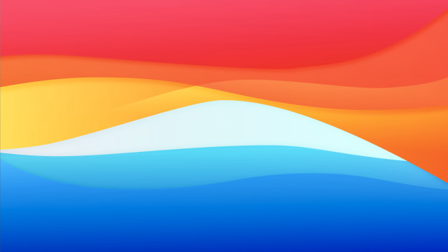 Colorful wavy gradient abstract moon free wallpaper for desktop - medium preview image
