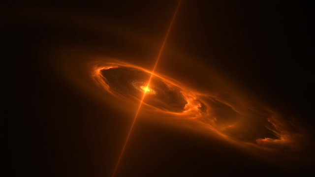 Bright sky fire explosion embers free wallpaper for desktop - medium preview image