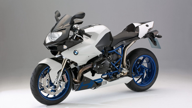 White blue motorcycle driving grey free wallpaper for desktop - medium preview image