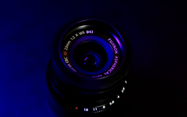 Camera lens blue light macro #2 free wallpaper for desktop - medium preview image