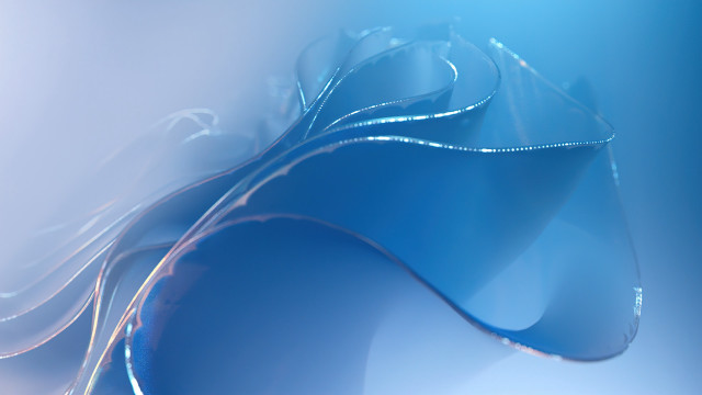 Blue background curved design 3d free wallpaper for desktop - medium preview image