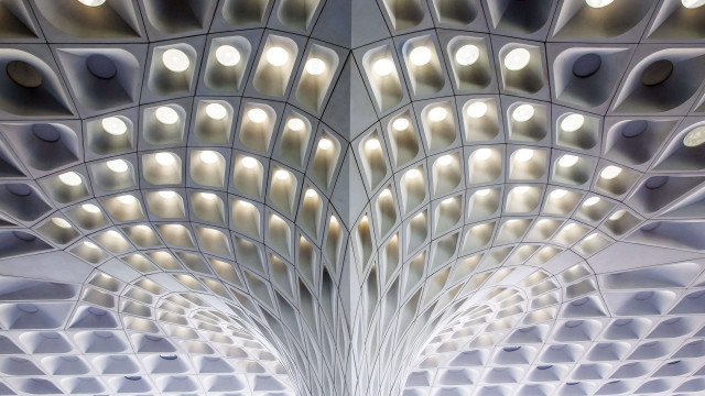 White structure lights pattern abstract free wallpaper for desktop - medium preview image