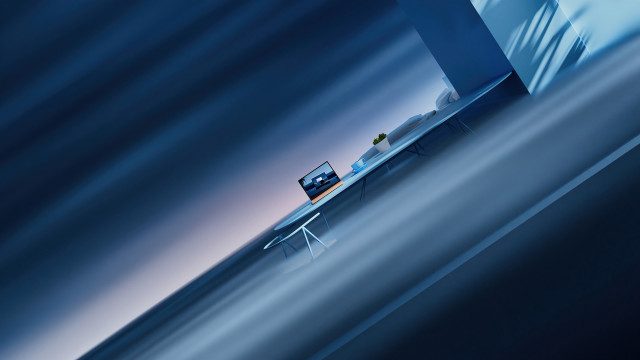 Boat ocean sky white artist free wallpaper for desktop - medium preview image