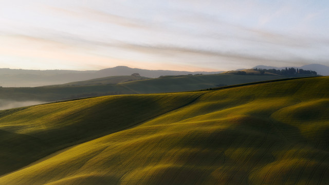 Hill distant hills clouds landscape free wallpaper for desktop - medium preview image