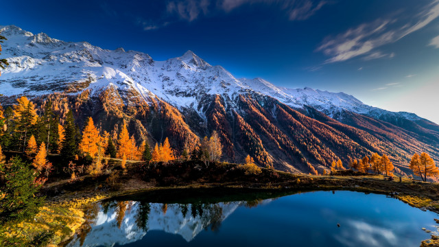 Mountain lake forest autumn sunset #7 free wallpaper for desktop - medium preview image