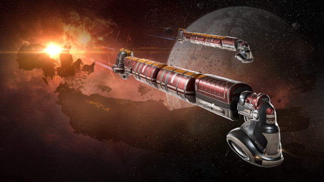 Space station rocket planet aurora free wallpaper for desktop - medium preview image