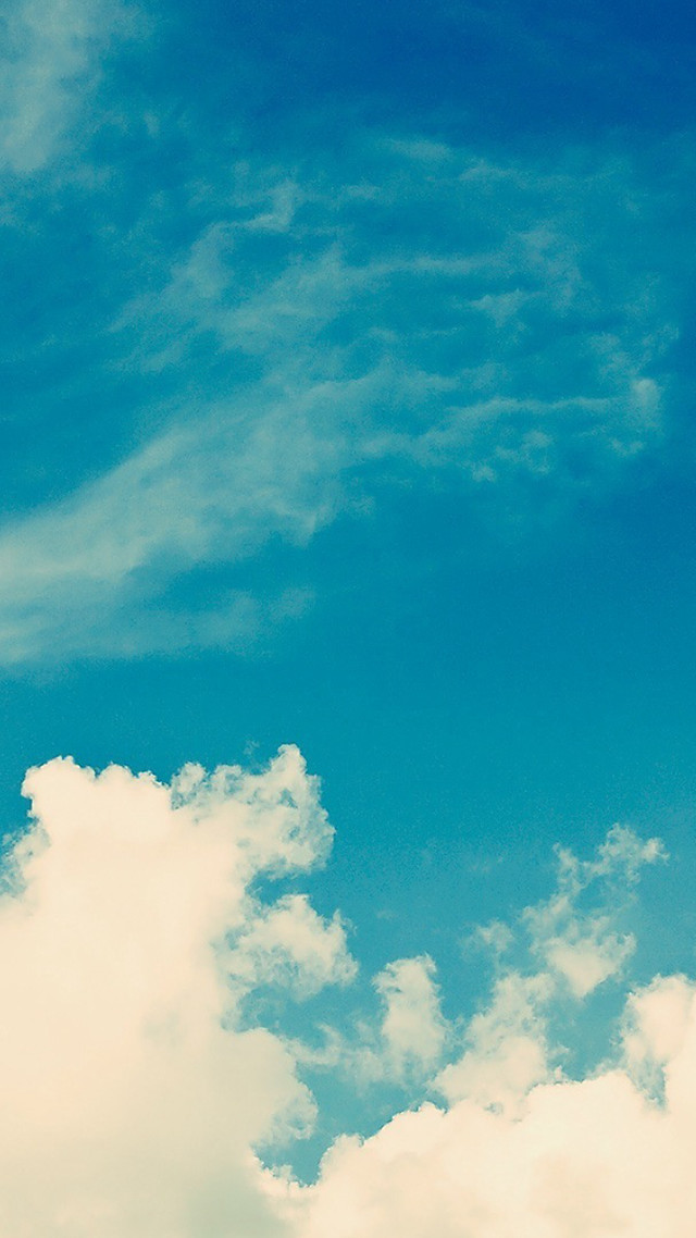 Plane flying sky clouds blue #6 free wallpaper for mobile - medium preview image