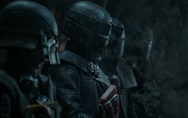 Group people black helmets smoke free wallpaper for desktop - medium preview image