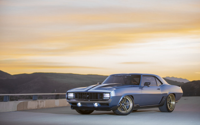 Mountain road sunset military 3d free wallpaper for desktop - medium preview image