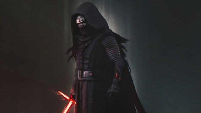Man dark costume light saber free wallpaper for desktop - medium preview image