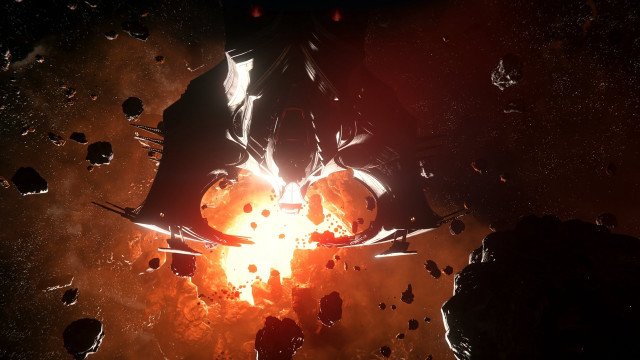 Space station rocket debris star free wallpaper for desktop - medium preview image