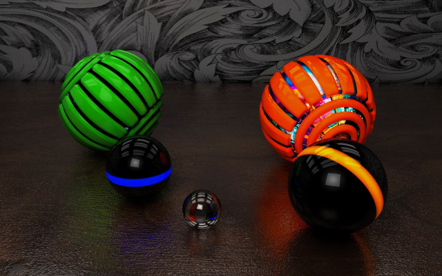 Three balls table wallpaper floor free wallpaper for desktop - medium preview image