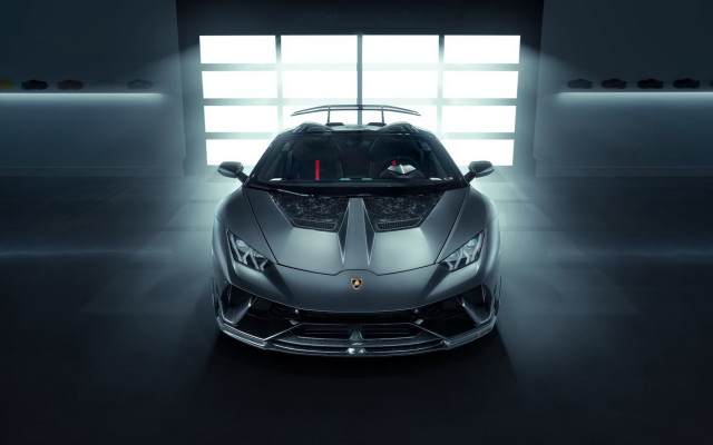 Silver sports car garage light free wallpaper for desktop - medium preview image