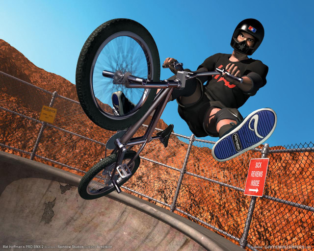 Man riding bike ramp skateboard free wallpaper for desktop - medium preview image