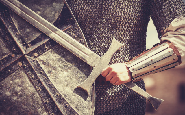 Closeup sword helmet armor antipodeans free wallpaper for desktop - medium preview image