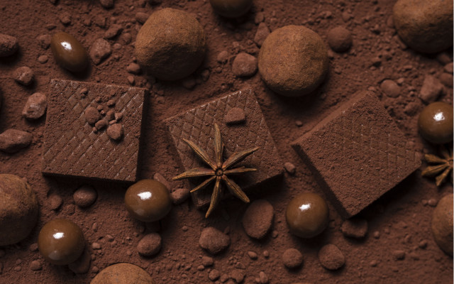 Chocolate star anise balls product free wallpaper for desktop - medium preview image