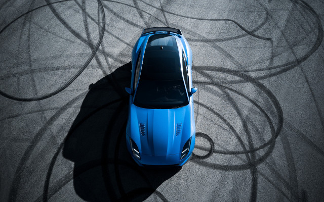 Blue sports car track black free wallpaper for desktop - medium preview image
