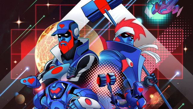 Cartoon characters space weapon glow free wallpaper for desktop - medium preview image