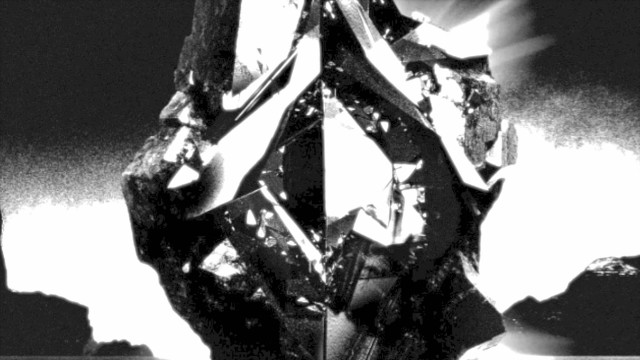 Diamond sky blackwhite crystal cubism free wallpaper for desktop - medium preview image