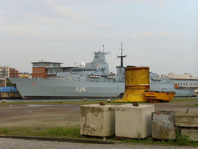 Large ship docked harbor concrete free wallpaper for desktop - medium preview image