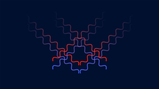 Colorful abstract dark blue red free wallpaper for desktop - medium preview image